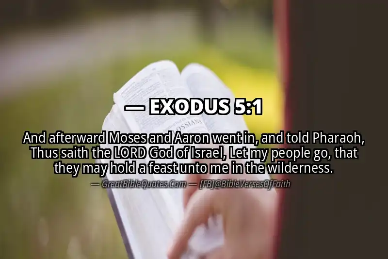 EXODUS 5:1 Verse