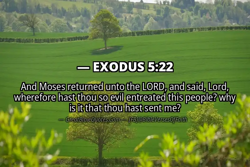 EXODUS 5:22 Verse