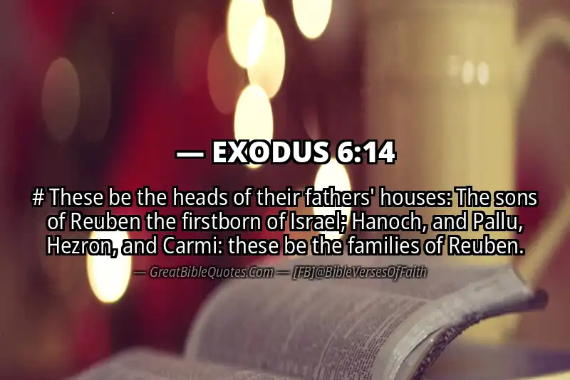 EXODUS 6:14 Verse