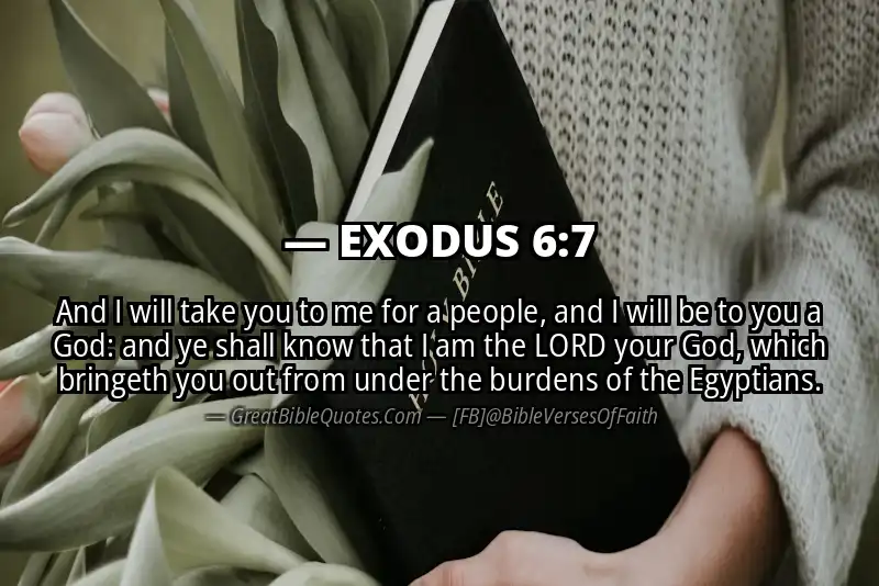 EXODUS 6:7 Verse