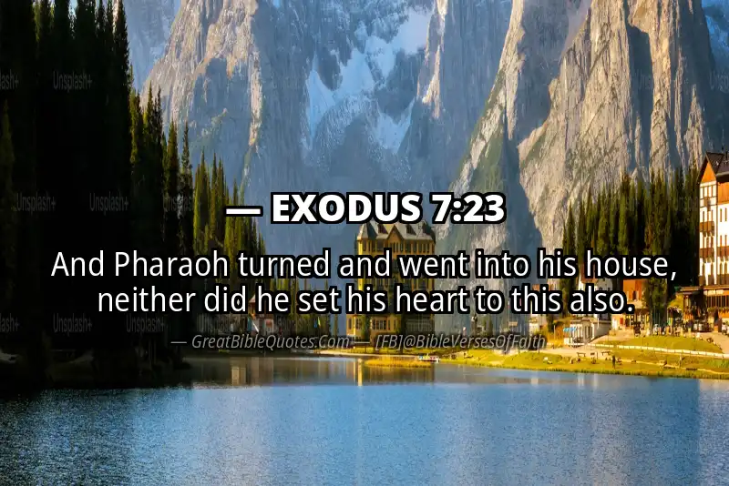 EXODUS 7:23 Verse Image