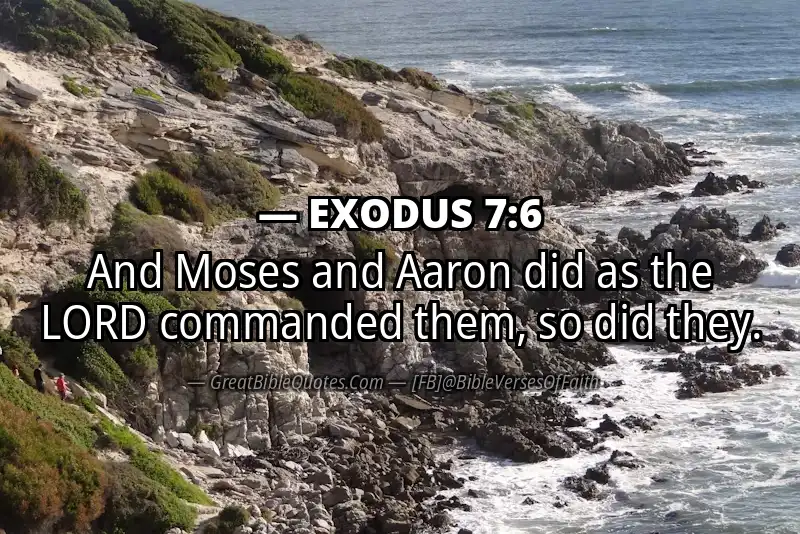 EXODUS 7:6 Verse
