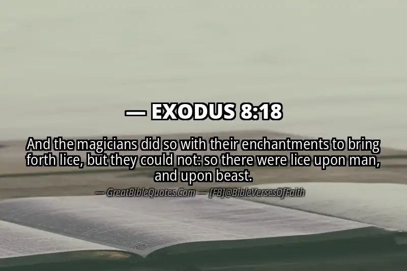 EXODUS 8:18 Verse