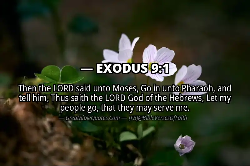 EXODUS 9:1 Verse