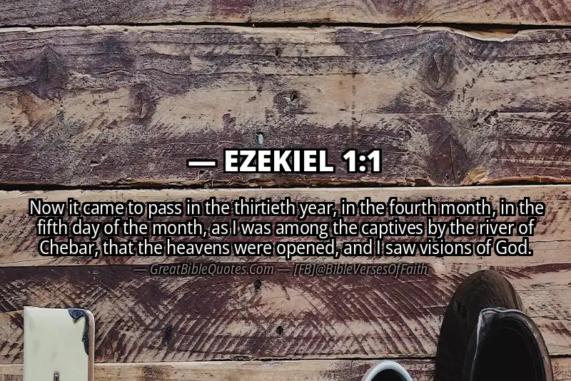 Bible verse: EZEKIEL 1:1 Image