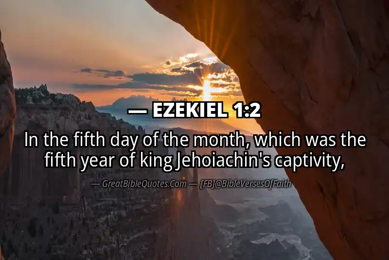 Bible verse: EZEKIEL 1:2 Image
