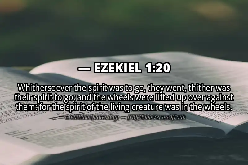 EZEKIEL 1:20 Verse
