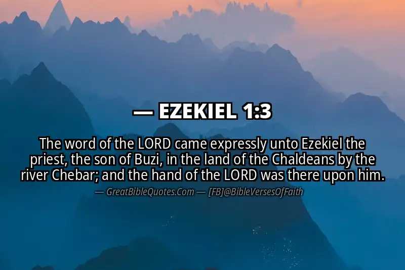 Bible verse: EZEKIEL 1:3 Image