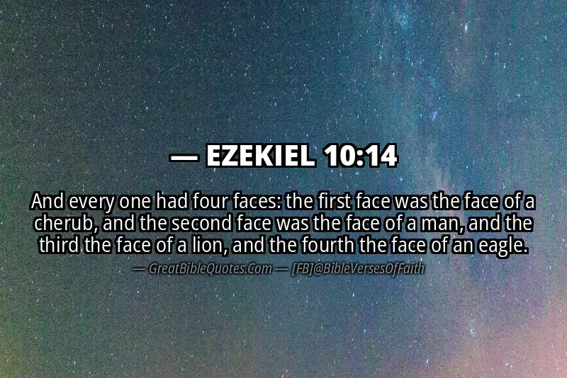 EZEKIEL 10:14 Verse