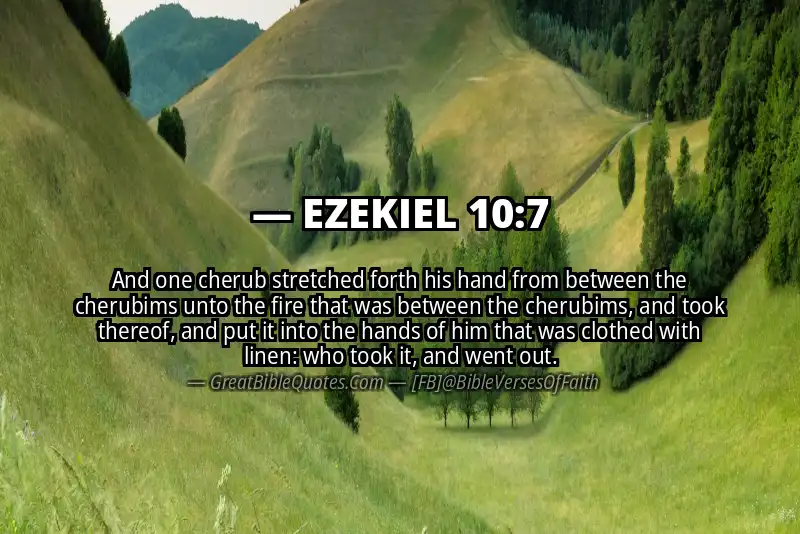 EZEKIEL 10:7 Verse