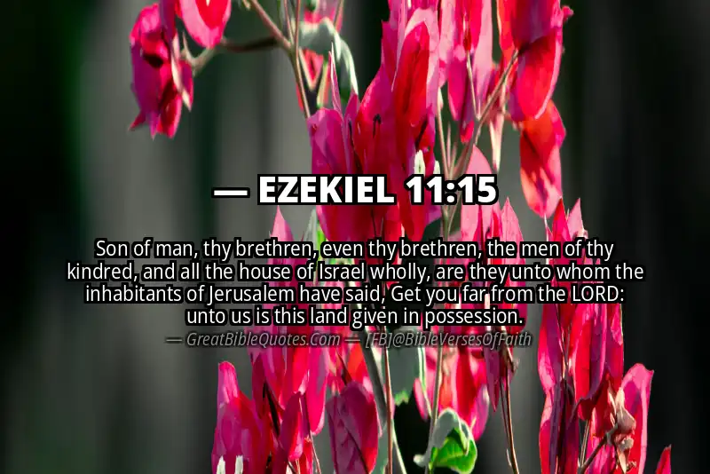 EZEKIEL 11:15 Verse