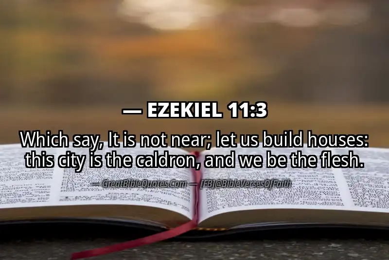 EZEKIEL 11:3 Verse