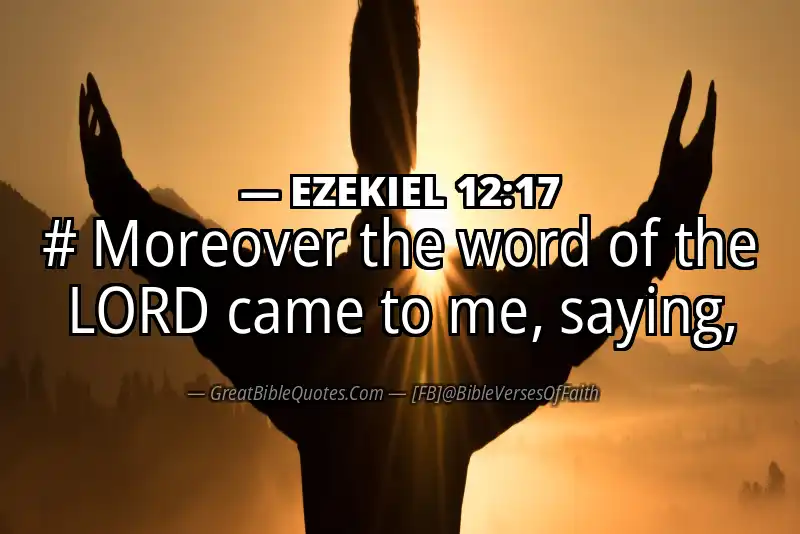 EZEKIEL 12:17 Verse