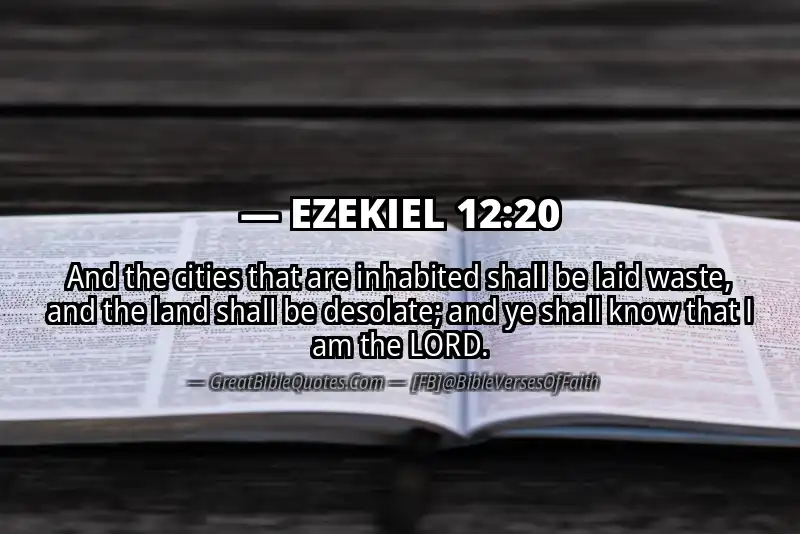 EZEKIEL 12:20 Verse