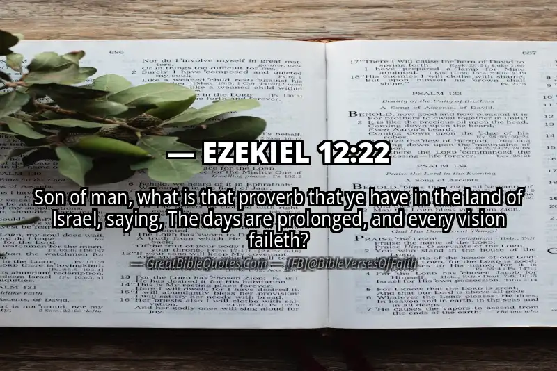 EZEKIEL 12:22 Verse