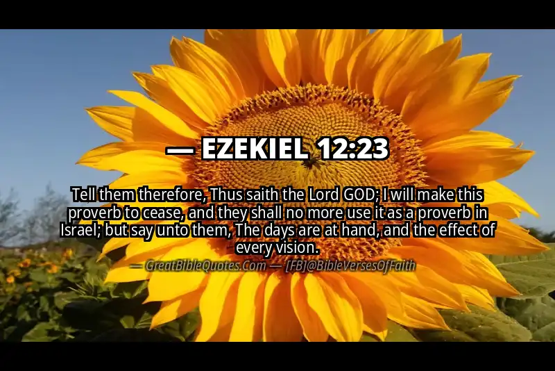 EZEKIEL 12:23 Verse