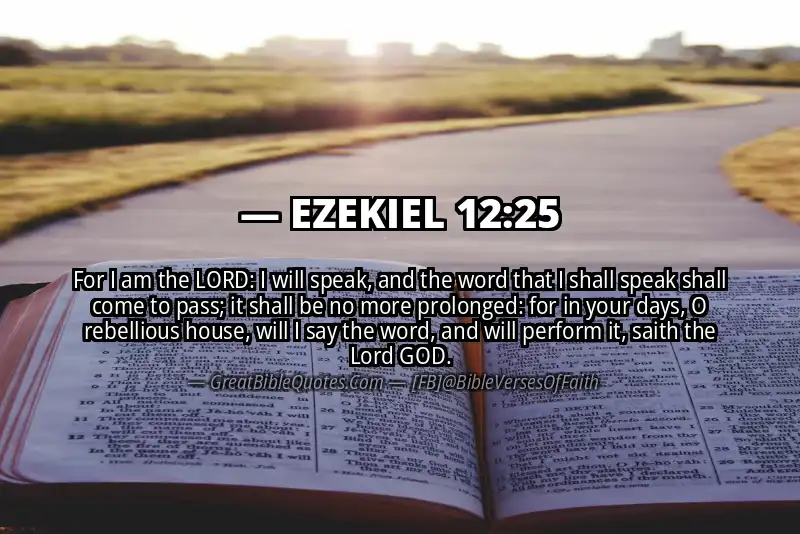 EZEKIEL 12:25 Verse