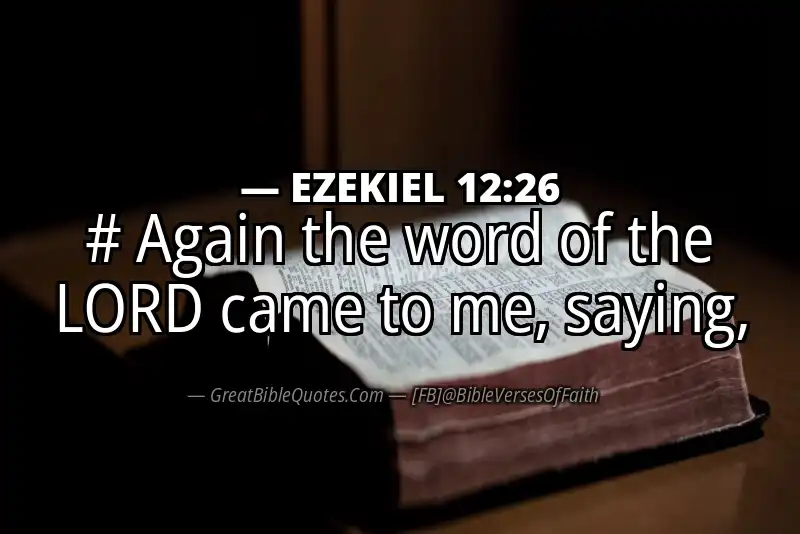 EZEKIEL 12:26 Verse