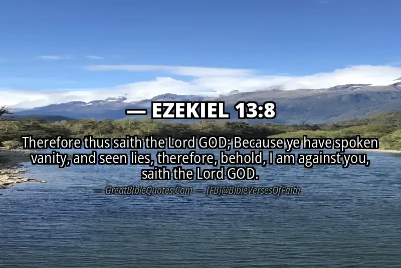 EZEKIEL 13:8 Verse