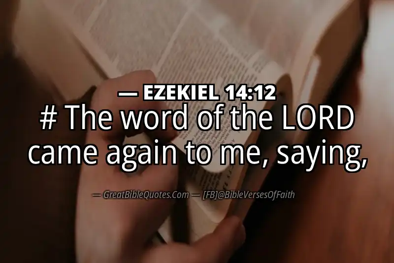EZEKIEL 14:12 Verse Image