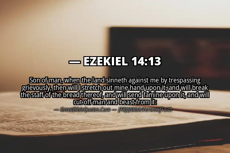 EZEKIEL 14:13 Verse Image