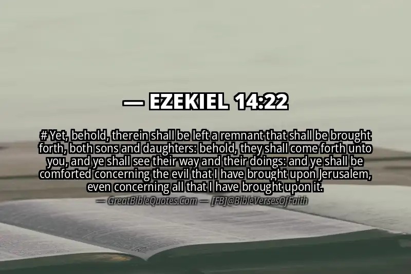 EZEKIEL 14:22 Verse