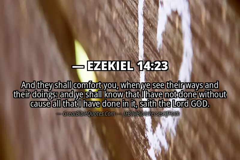 EZEKIEL 14:23 Verse