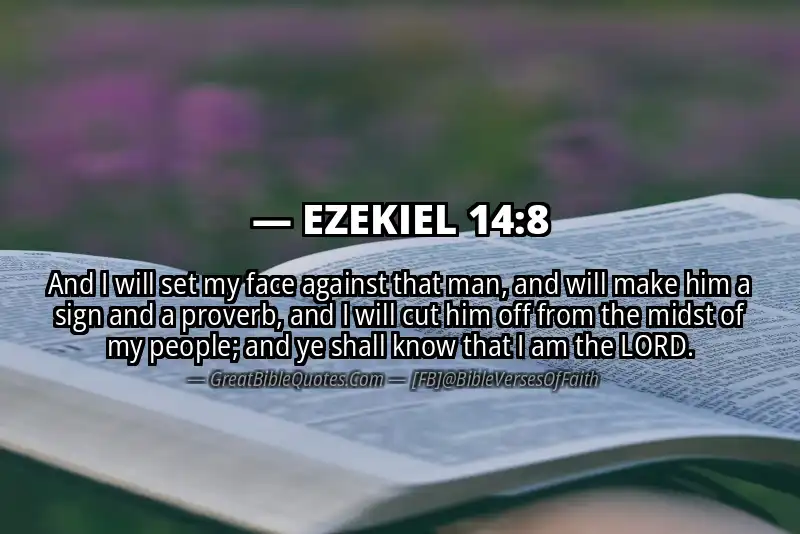 EZEKIEL 14:8 Verse