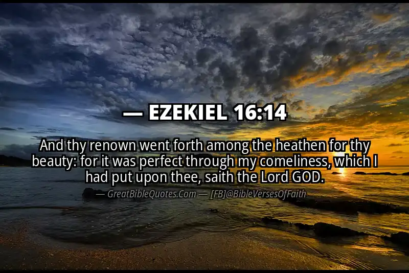 EZEKIEL 16:14 Verse