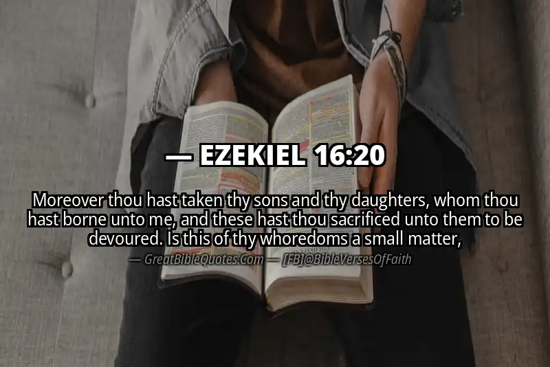 EZEKIEL 16:20 Verse
