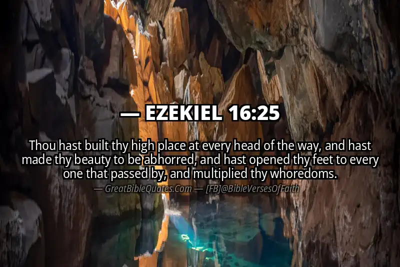 EZEKIEL 16:25 Verse