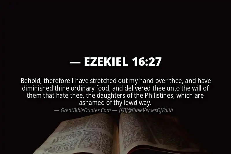 EZEKIEL 16:27 Verse