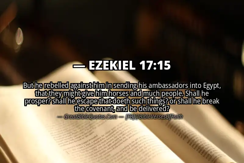 EZEKIEL 17:15 Verse