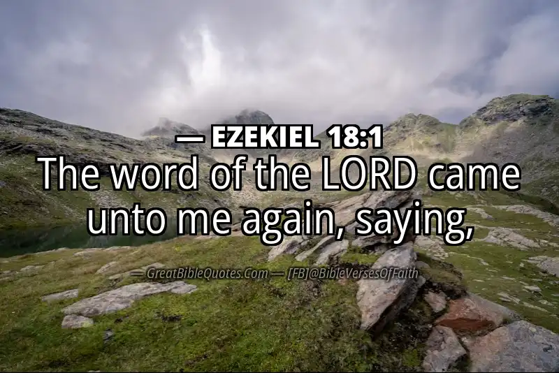 EZEKIEL 18:1 Verse