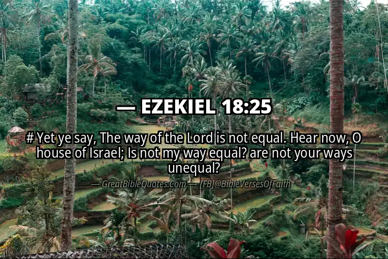 EZEKIEL 18:25 Verse