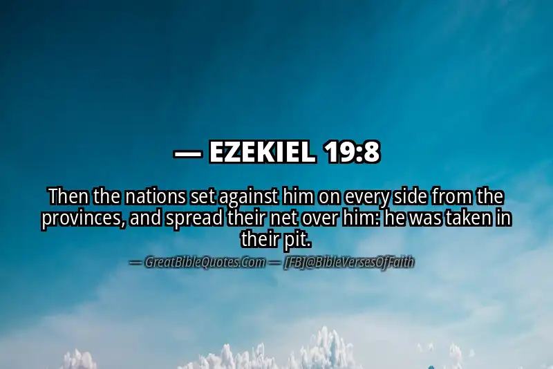 EZEKIEL 19:8 Verse