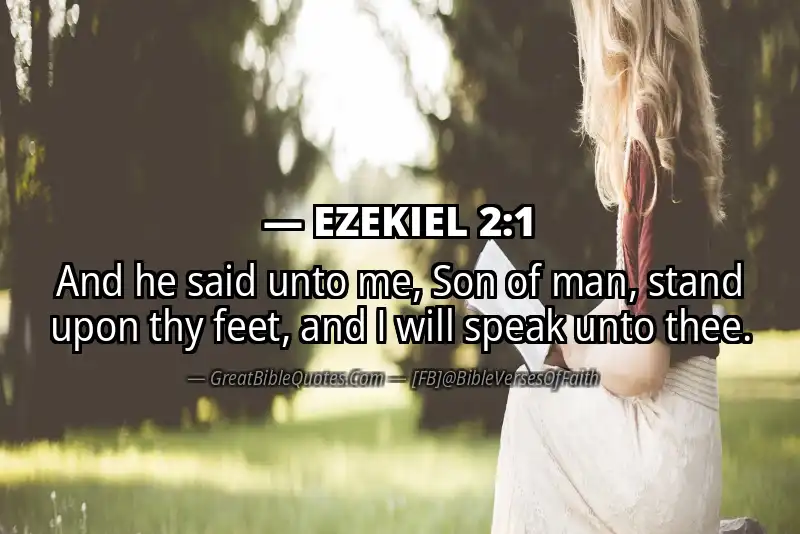 Bible verse: EZEKIEL 2:1 Image
