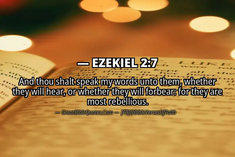 EZEKIEL 2:7 Verse