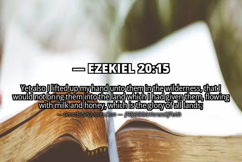 EZEKIEL 20:15 Verse