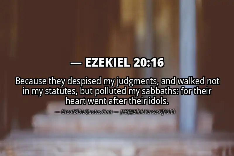 EZEKIEL 20:16 Verse