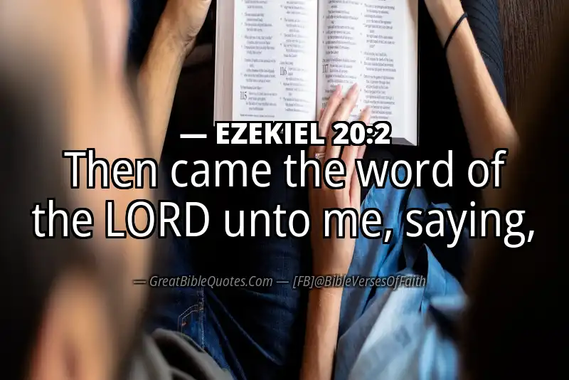 EZEKIEL 20:2 Verse