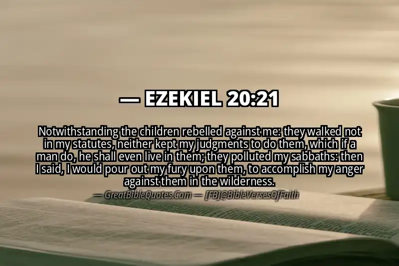 EZEKIEL 20:21 Verse
