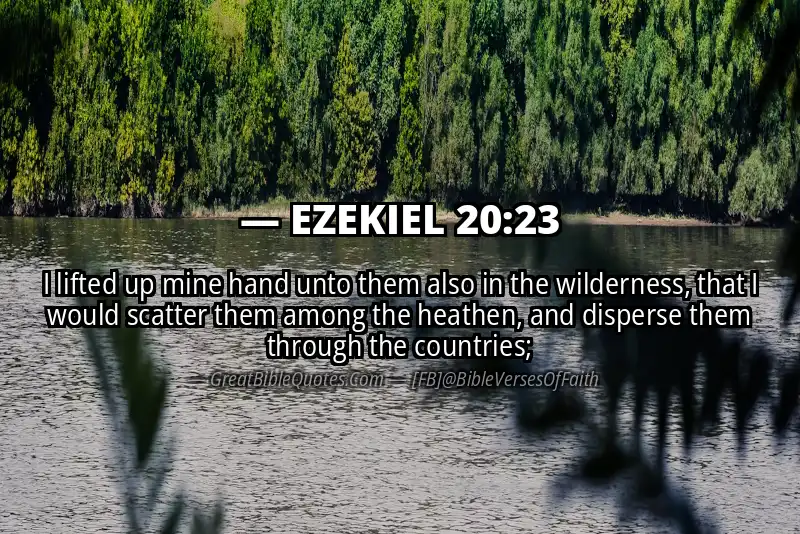 EZEKIEL 20:23 Verse