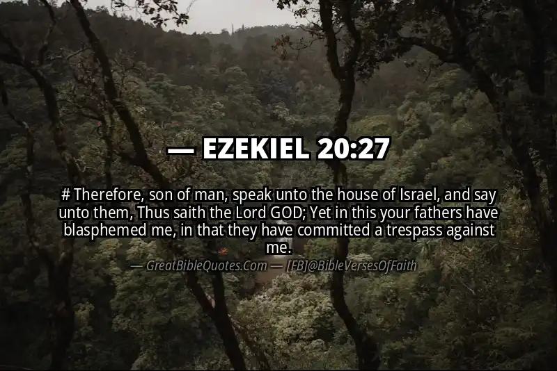 EZEKIEL 20:27 Verse