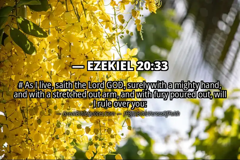 EZEKIEL 20:33 Verse