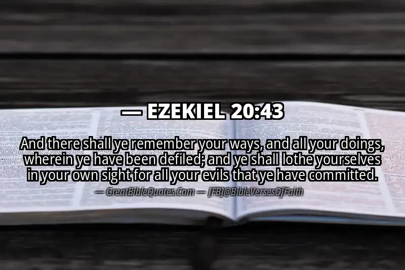 EZEKIEL 20:43 Verse Image