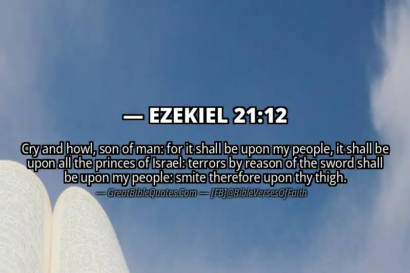 EZEKIEL 21:12 Verse
