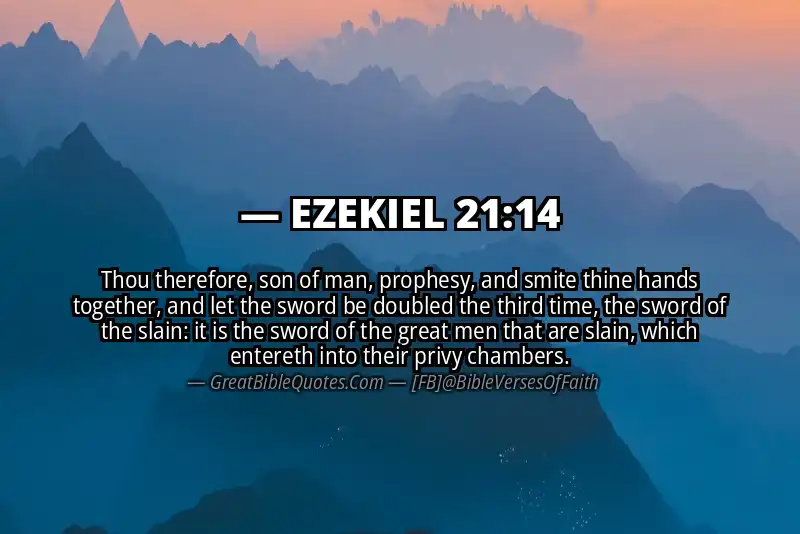 EZEKIEL 21:14 Verse Image