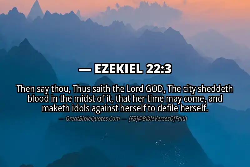 EZEKIEL 22:3 Verse