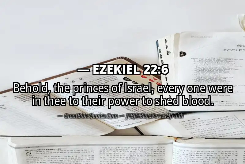 EZEKIEL 22:6 Verse